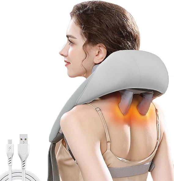Wireless Heat Kneading Neck Massager - souqsaving.com