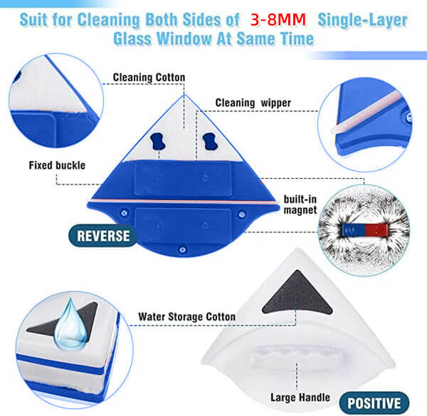 Glass Double-Sided Window Cleaner - souqsaving.com
